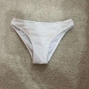White bikini bottoms